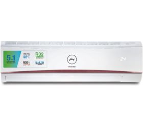 Godrej EI 24LINV5R32-WWR 5-In-1 Convertible Cooling 2023 Model 2 Ton 5 Star Split Inverter with 4-way Air Swing AC AC - White , Copper Condenser image