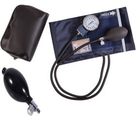 Agarwals Manual Blood Pressure Machine Set With 1 Pc Extra BP Bulb With Valve Bp Monitor Black image