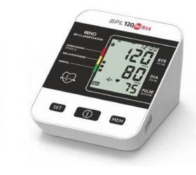 BPL Medical Technologies Fully Automatic Blood Pressure Monitor BPL 120/80 B16 Bp Monitor Black image
