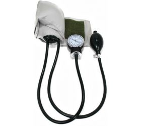 Doctor D DoctorD01005 Doctor D Sphygmomanometer , Manual Blood Pressure Machine, Arm Blood Pressure Monitors Grey Cloth And Green Tube Bp Monitor Grey, Green Bp Monitor Grey image
