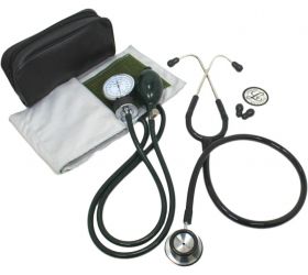 Doctor D Sphygmomanometer Aneroid Type Manual Blood pressure monitor- with Stethoscope Bp Monitor Black image