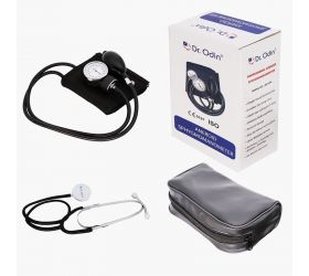 Dr. Odin Aneroid Sphygmomanometer with Stethoscope Bp Monitor Black image