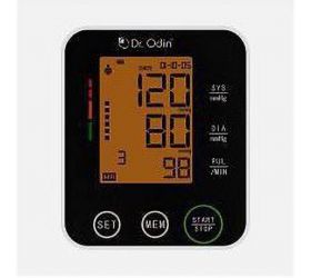 Dr. Odin BSX 516 BP Monitor Black Blood Pressure Monitor With Latest Technology,Support Two Users,WHO Function & Digital LCD Display Bp Monitor Black, White image