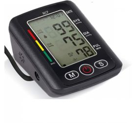 MCP BP Digital Blood Pressure Monitor with USB Charging Port and Pulse Indicator Bp Monitor Black image