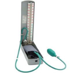 MOWELL Check Mercurial Sphygmomanometer Green BP Monitor Bp Monitor Grey box and Green Tube image