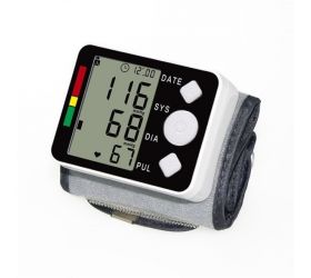MTS Wrist Blood Pressure Monitor with Pulse,Date &Time BP628 Bp Monitor White, Black image