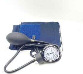 Thermocare aneroid Blood Pressure Monitor sphygmomanometer Blue Aneriod BP Blue Bp Monitor Blue & Black image