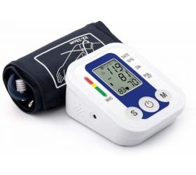 Zahuu PSAH-4369 Blood Pressure Monitor Digital Upper Arm Type BP Pulse Gauge Meter Bp Monitor Black and White image