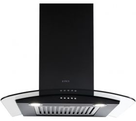 Elica GLACE SF ETB PLUS LTW 60 NERO PB LED with Installation Kit Included Wall Mounted Chimney Black 1220 CMH image
