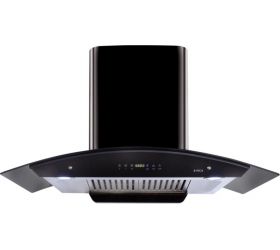Elica WD HAC TOUCH BF 90 BK with Installation Kit Included Auto Clean Wall Mounted Chimney Black 1200 CMH image