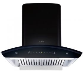 Elica 1425 m3/hr Auto Clean Chimney with Free Installation Kit WD TBF HAC 60 MS NERO with Installation Kit Included Auto Clean Wall Mounted Chimney Black 1425 CMH image