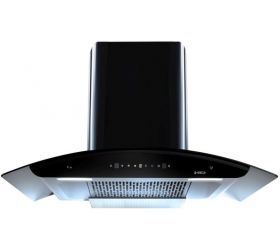 Elica 90 cm 1425 m3/hr Filterless Auto Clean Chimney with Free Installation Kit WD TFL HAC 90 MS NERO with Installation Kit Included Auto Clean Wall Mounted Chimney Black 1425 CMH image
