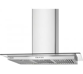 Glen Designer Hood 6062 Stainless Steel 90cm 1000m3 Baffle Filter CH6062SS90X750BF Wall Mounted Chimney Silver 1000 CMH image