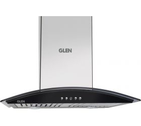 Glen CH6071GF60BFLTW Cooker Hood 6071 GF 60CM 1250M3 BF LTW Wall Mounted Chimney Silver 1250 CMH image