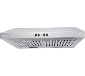 Glen 6000 Straight Line Kitchen Chimney Junior 60cm, Stainless Steel Baffle Filters, Airflow 750 m3/h Wall Mounted Chimney Silver 750 CMH image