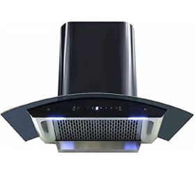 Hindware CH REGAL 60 90 cm 1200 m3 hr Heat Auto Clean Chimney Auto Clean Wall Mounted Chimney Black 1200 CMH image