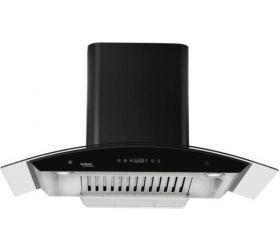 Hindware Cleo Heat Auto clean Chimney 90cm 1200m3/hr Black Cleo Heat Chimney 90cm 1200m3/hr Black Auto Clean Wall Mounted Chimney Black, Stainless Steel 1200 CMH image