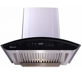 Seavy Creta Stainless Steel 60cm Auto Clean Wall Mounted Chimney Silver/Steel Grey 1200 CMH image