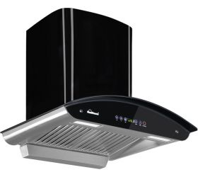 SUNFLAME Kkolar Kerona 60 Chimney Stainless Steel Casttel Filters 60cm 1180 m3/h with 5 Years Warranty CH RAPID 60 BK Auto Clean Wall and Ceiling Mounted Chimney Black 1100 m3/hr image