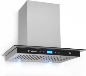 SUNFLAME 60 Cms Ariel Chimney,Push Control,Baffle Filter Chimney for Modular Kitchen - Without Installation Services Black CRUZE 60 SS AC DX Wall and Ceiling Mounted Chimney Silver 1248 CMH image