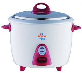 Bajaj Rangoli Majesty New RCX3 Electric Rice Cooker 1.5 L, WHTE/LAVENDER image