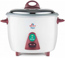 Bajaj sr wa10 Majesty RCX 28 Electric Rice Cooker 2.8 L, White and Red image
