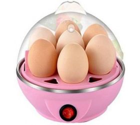 NKZ Touch EPC005 Egg Boiler Electric Automatic Off 7 Egg Steaming, Cooking, Boiling and Frying, Egg Cooker 0.5 L, Pink image