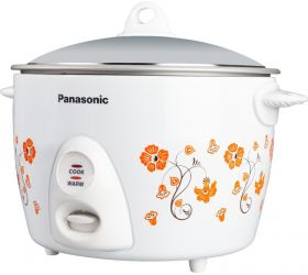 Panasonic SR-G18 White SR-G18 Electric Rice Cooker 1.8 L, Flower Pattern White image