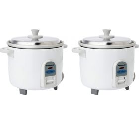 Panasonic RCX SR-WA10 450-Watt Automatic Cooker without Warmer Electric Rice Cooker 1 L, White, Pack of 2 image