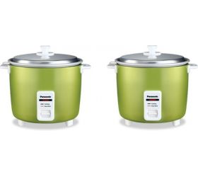 Panasonic Wellspire 14 in 1 Multi Cooking Pot SR-WA18H YT PACK OF 2 Electric Rice Cooker 4.4 L, APPLE GREEN image