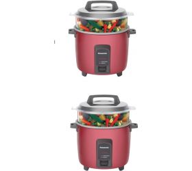Panasonic sr wa10 SR-Y18FHS E Electric Rice Cooker 4.4 L, Red, Pack of 2 image