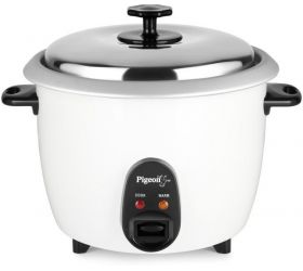 Pigeon JOY Ultimated 1.8DX joy with ss lid - 1.8 l single pot Electric Rice Cooker with Steaming Feature 1.8 L, White image