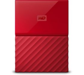 WD My Passport 1 TB Wired External Hard Disk Drive Red image