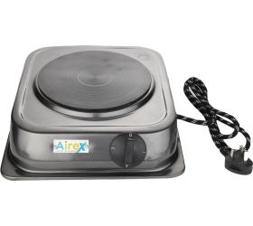 Airex 1500W Portable Electric Stove Hot Plate Tawa Square Shape AE-197 Induction Cooktop Grey, Push Button image