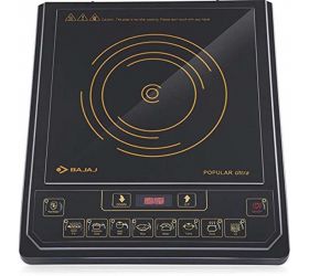 BAJAJ Popular Ultra 1400-Watt Induction Cooker Induction Cooktop Black, Push Button image