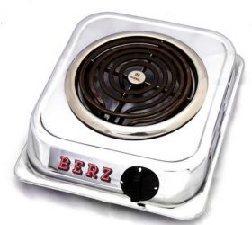 BERZ ISI marked 2000W heating element -BERZ ISI marked 2000W heating element Radiant Cooktop Silver, Jog Dial image