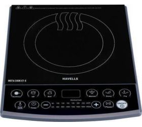 Havells INSTA COOK ETX 1900 Induction Cooktop Black, Push Button image