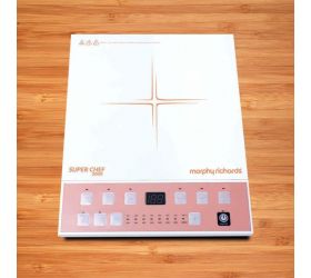 Morphy Richards Super Chef 2000 820019 Induction Cooktop White, Push Button image