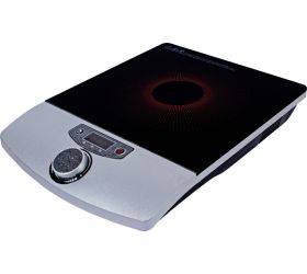 Orbon Italiano 2000 Watt Induction Cooktop With Rotary Knob IND-2000-KNB-SLV-IC Induction Cooktop Silver, Jog Dial image