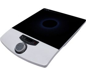 Orbon Italiano 2000 Watt Induction Cooktop With Rotary Knob IND-2000-KNB-WHT-IC Induction Cooktop White, Jog Dial image