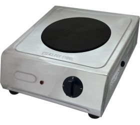Orbon Stainless Steel Heavy Duty 1500 Watts Electric Hot Plate Cooking Stove | Electric Cooking Heater | Induction Cooktop | G Coil Cooking Stove | Works With All Cookwares Silver Stainless Steel Heavy Duty 1500 Watts Electric Hot Plate Cooking Stove Ra image