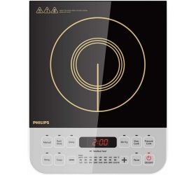 PHILIPS Viva Collection HD4928/01 2100-Watt Induction Cooktop Induction Cooktop Black, Push Button image