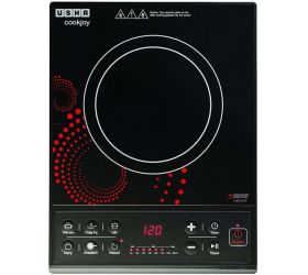 Usha Joy 3616 1600-Watt Induction Cooktop Black 1600-Watt Induction Cooktop Black Radiant Cooktop Black, Push Button image