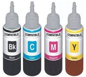 ANG INK-COMP-100ML Refill ink for Brother DCP-T710W IND Multi-function Wireless Printer Tri-Color Ink Bottle image