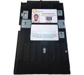 ARK PVCIDTARY PrintCare PVC ID Card Tray  BLACK -COLOUR For InkJet Printer Used For Epson L800, L805, L810, L850, R280, R290, T50, T60, P50, P60 Black Ink Cartridge image