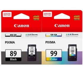 Canon PG-89 & CL-99 Ink Cartridge Black + Tri Color Combo Pack Ink Cartridge image