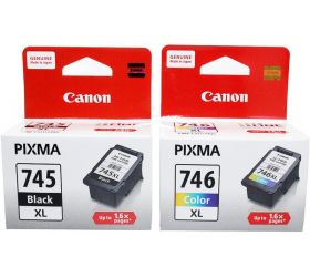 Canon Combo Of Pixma PG-745 Black XL & Pixma PG-746 Color XL Pixma PG Tri-Color Ink Cartridge image