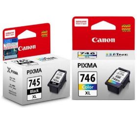 Canon PG 745XL Black & CL 746XL Color [Set of 2 Cartridge] -XTRA LARGE INK CAPACITY PIXMA Tri-Color Ink Cartridge image