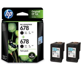 HP LOS23AA 678 Black - Twin Pack Ink Cartridge image