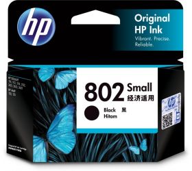 HP CH561ZZ 802 Small Black Original Ink Cartridge Black Ink Cartridge image